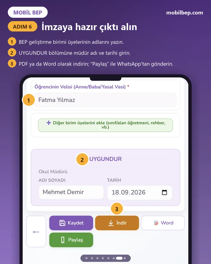6. adım: İmzaya hazır çıktı alın